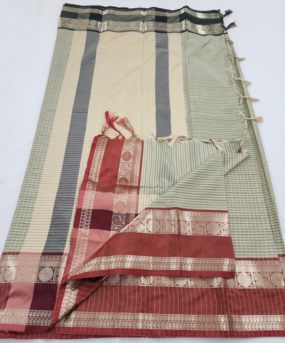 Kanchipuram Blended Vintage Soft SilkSaree 001 – Kanchipuram Lakshaya Silks