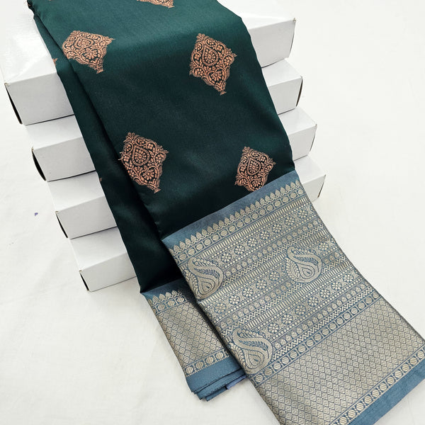 Kanchipuram Blended Fancy Butta Silk Saree 051