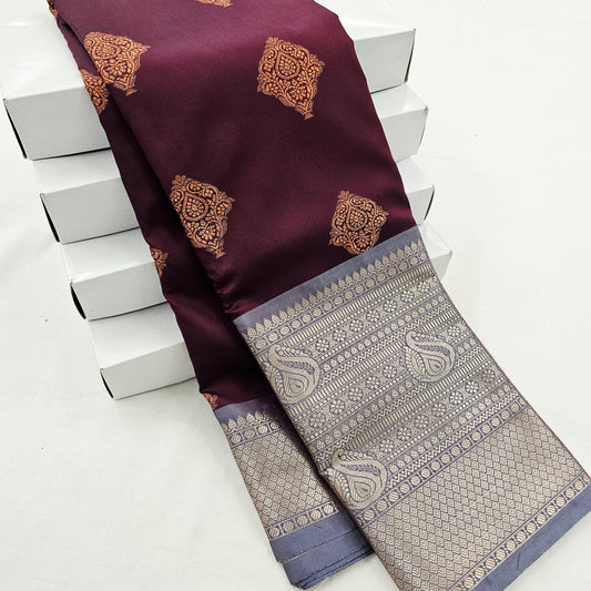 Kanchipuram Blended Fancy Butta Silk Saree 054 – Kanchipuram Lakshaya Silks
