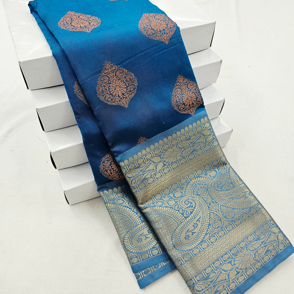 Kanchipuram Blended Fancy Butta Silk Saree 055