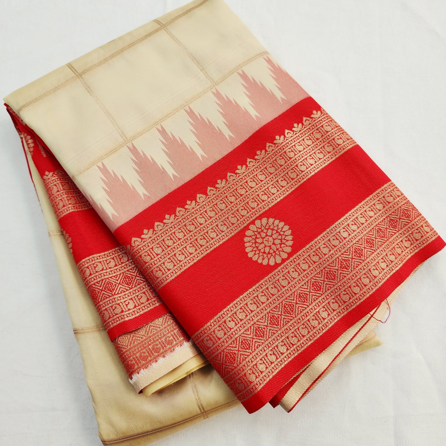 Kanchipuram Blended Vintage Korvai SilkSaree 005