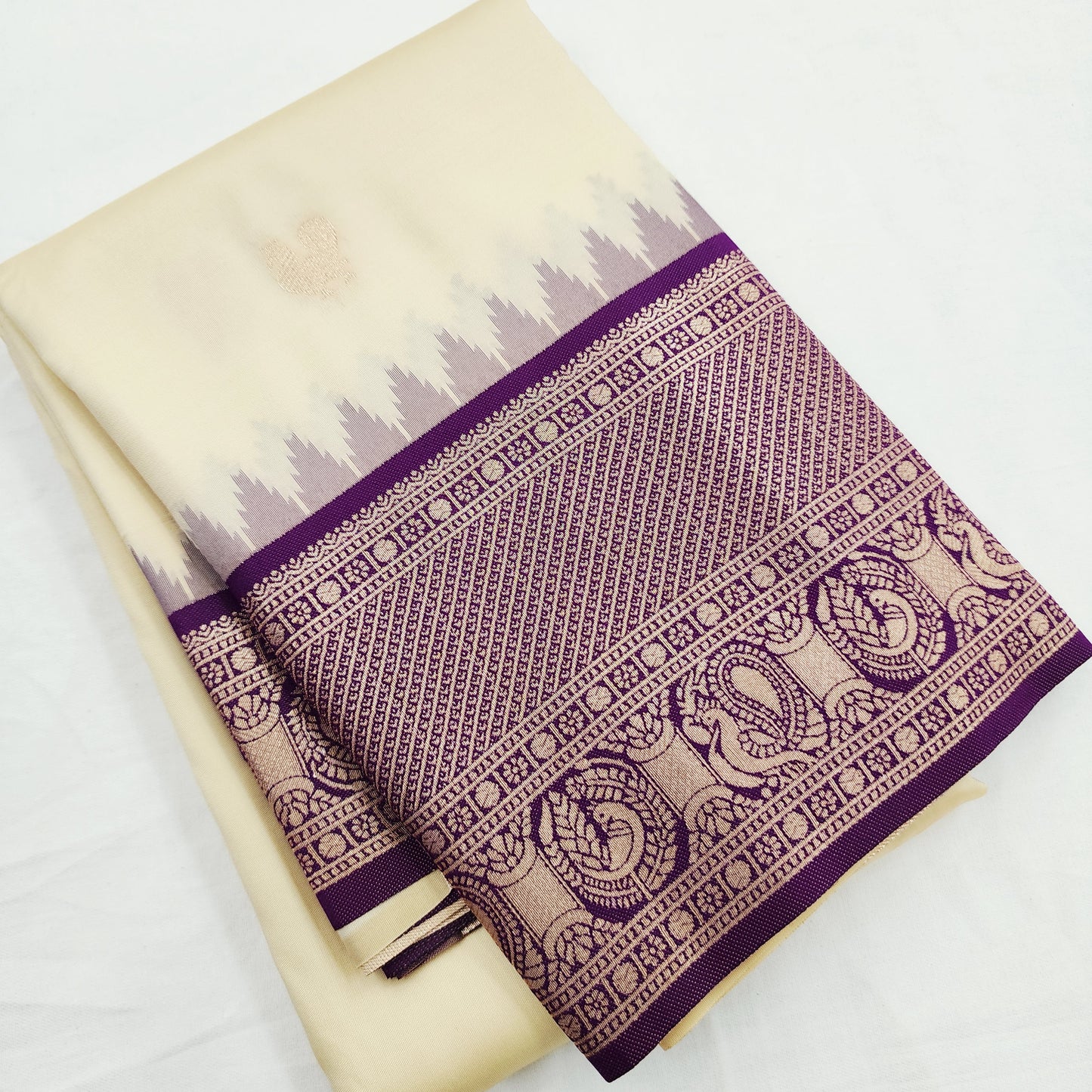 Kanchipuram Blended Vintage Korvai SilkSaree 003