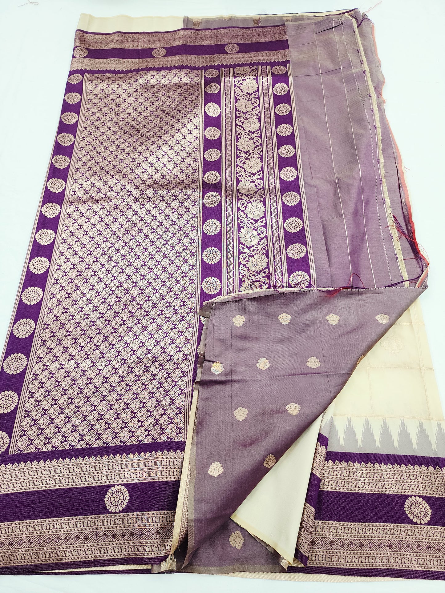 Kanchipuram Blended Vintage Korvai SilkSaree 004