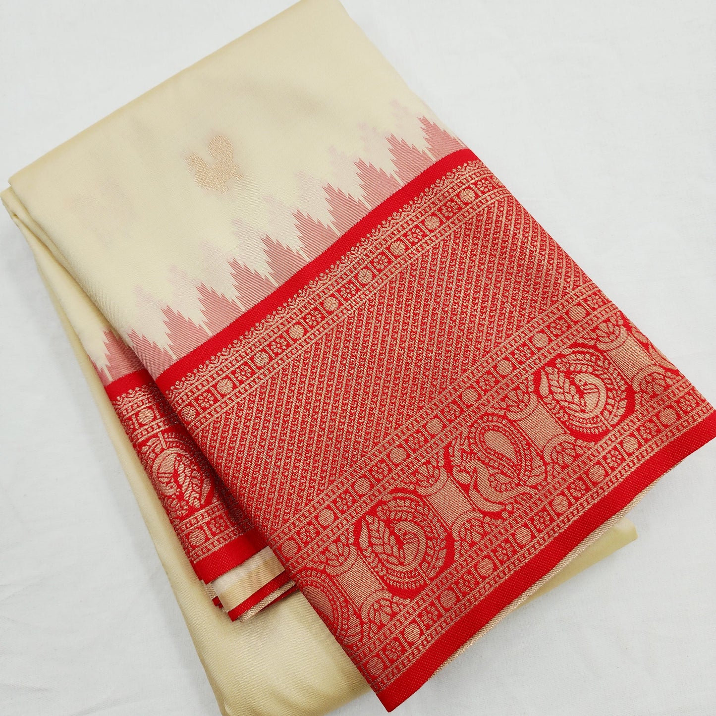 Kanchipuram Blended Vintage Korvai SilkSaree 001