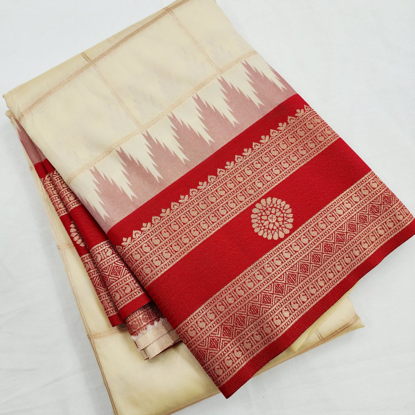 Kanchipuram Blended Vintage Korvai SilkSaree 002