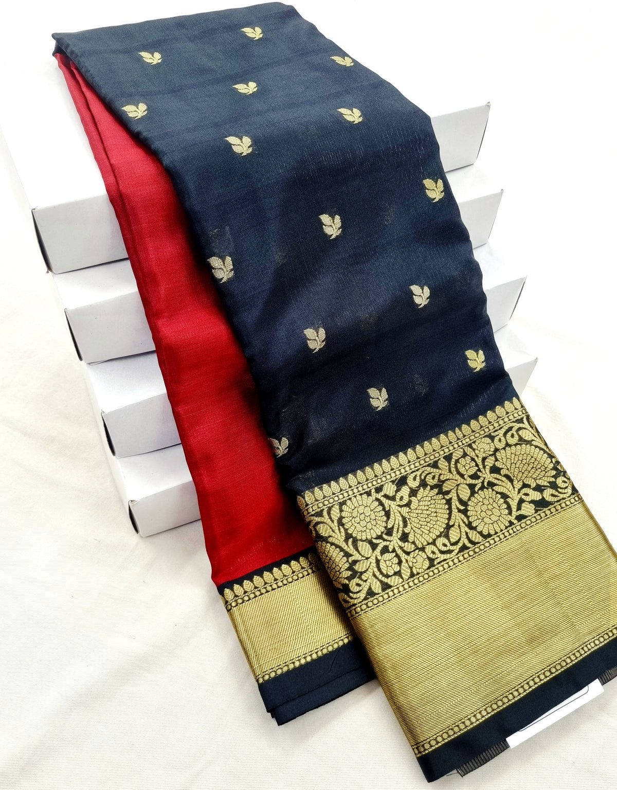 Kanchipuram Blended Trendy Half & Half SilkSaree 002