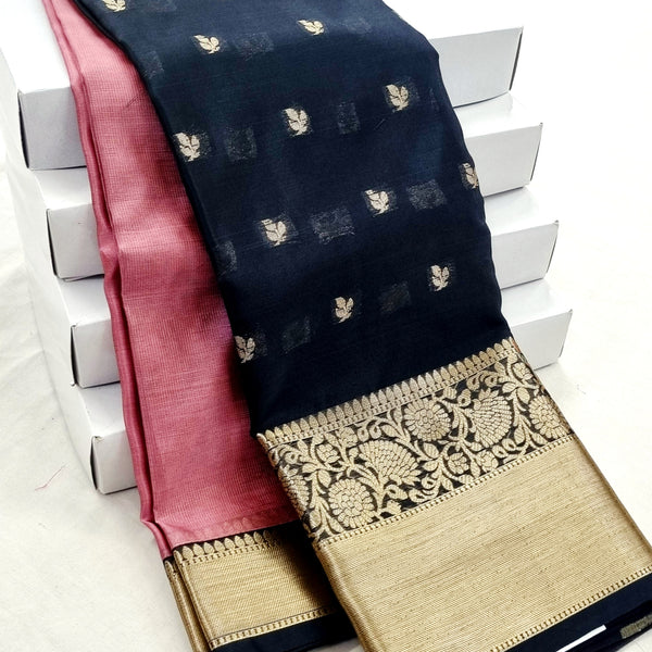 Kanchipuram Blended Trendy Half & Half SilkSaree 001