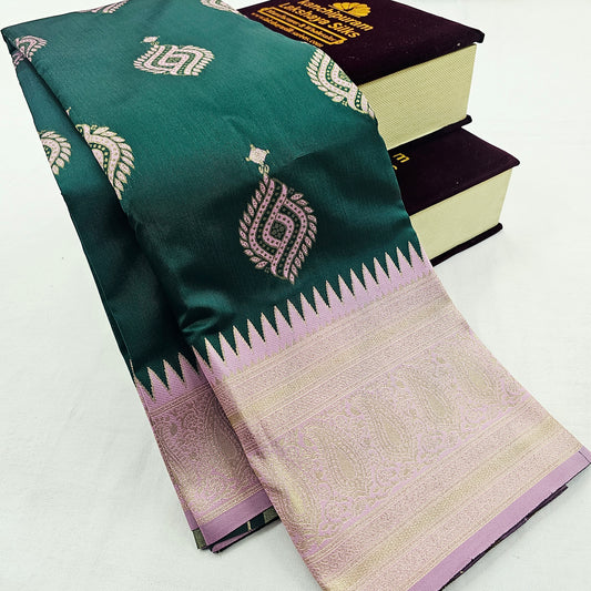 Kanchipuram Blended Fancy Butta Silk Saree 022 – Kanchipuram Lakshaya Silks
