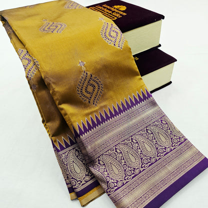 Kanchipuram Blended Fancy Butta Silk Saree 023 – Kanchipuram Lakshaya Silks