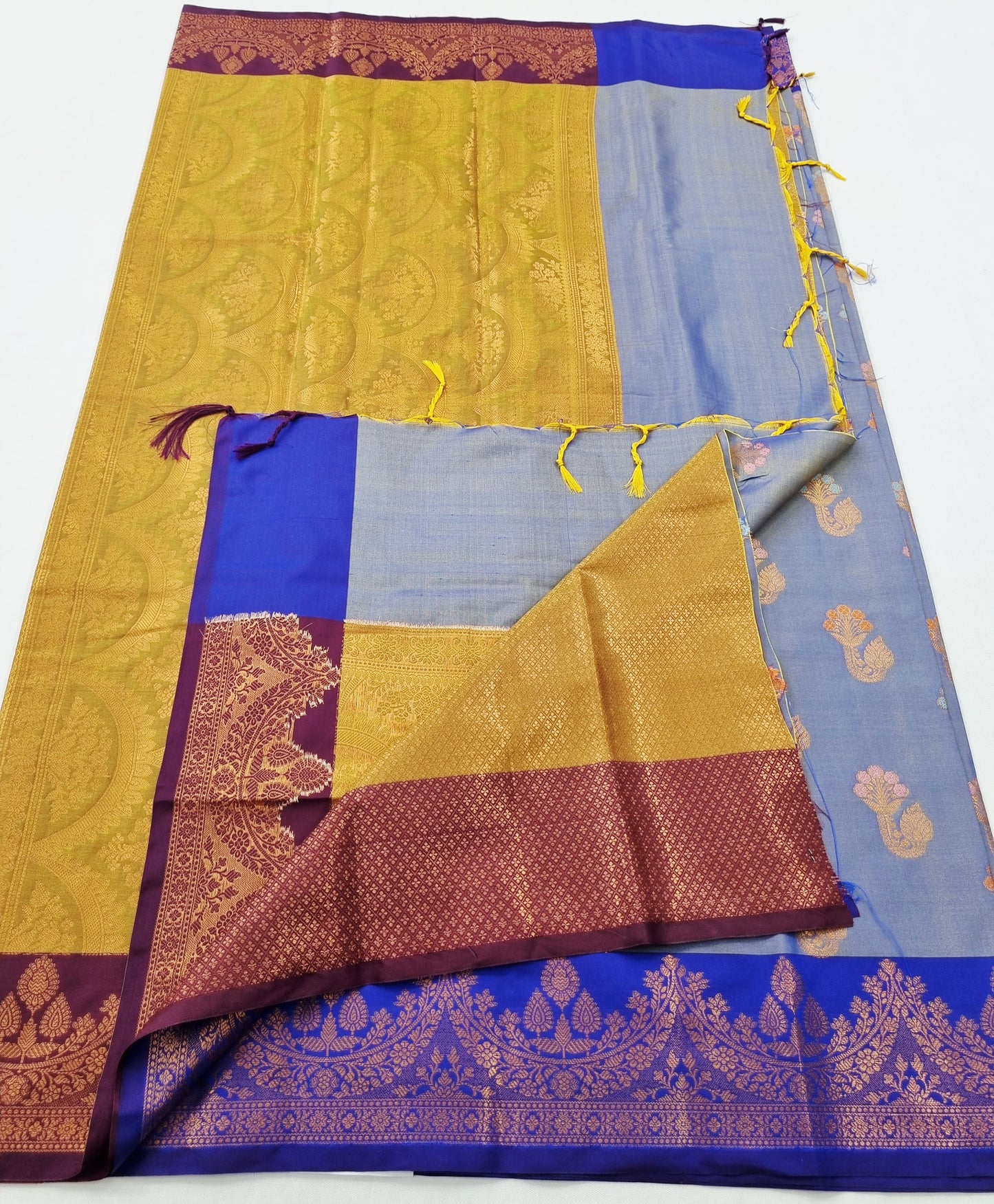 Kanchipuram Blended Fancy Soft Silk Saree 399