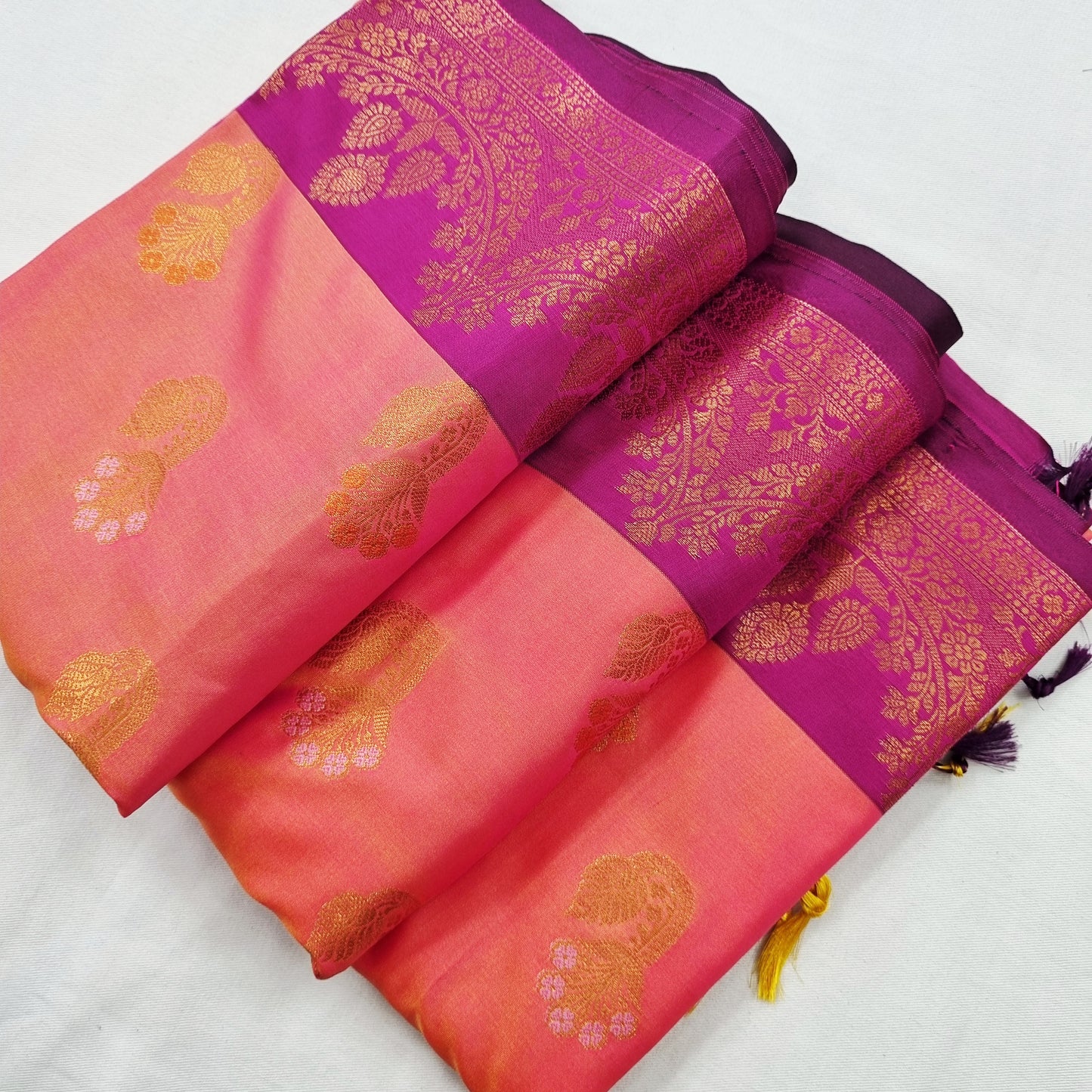 Kanchipuram Blended Fancy Soft Silk Saree 400
