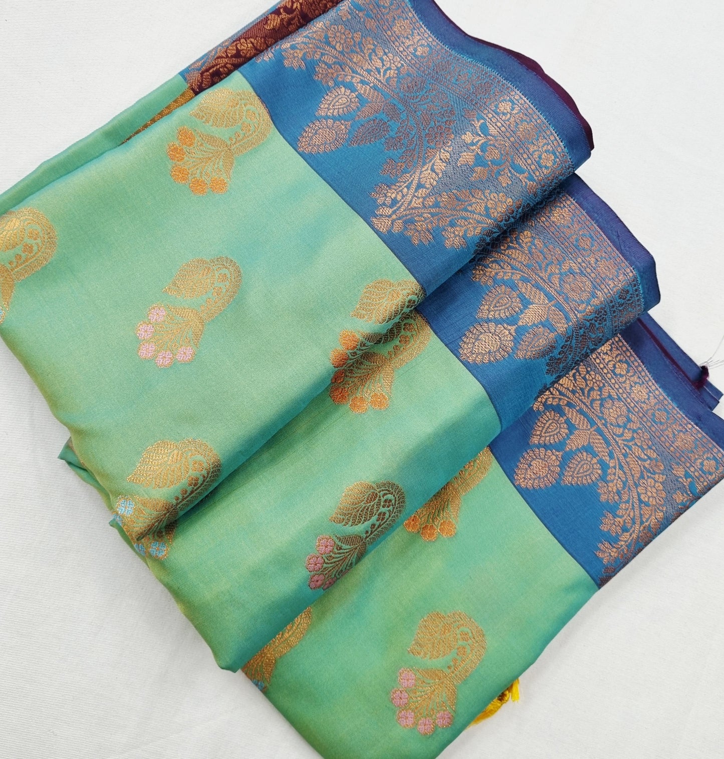 Kanchipuram Blended Fancy Soft Silk Saree 401