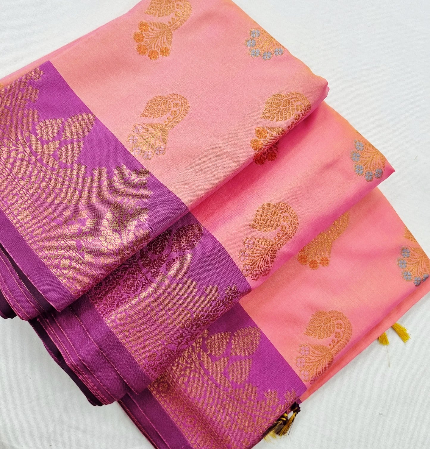 Kanchipuram Blended Fancy Soft Silk Saree 402
