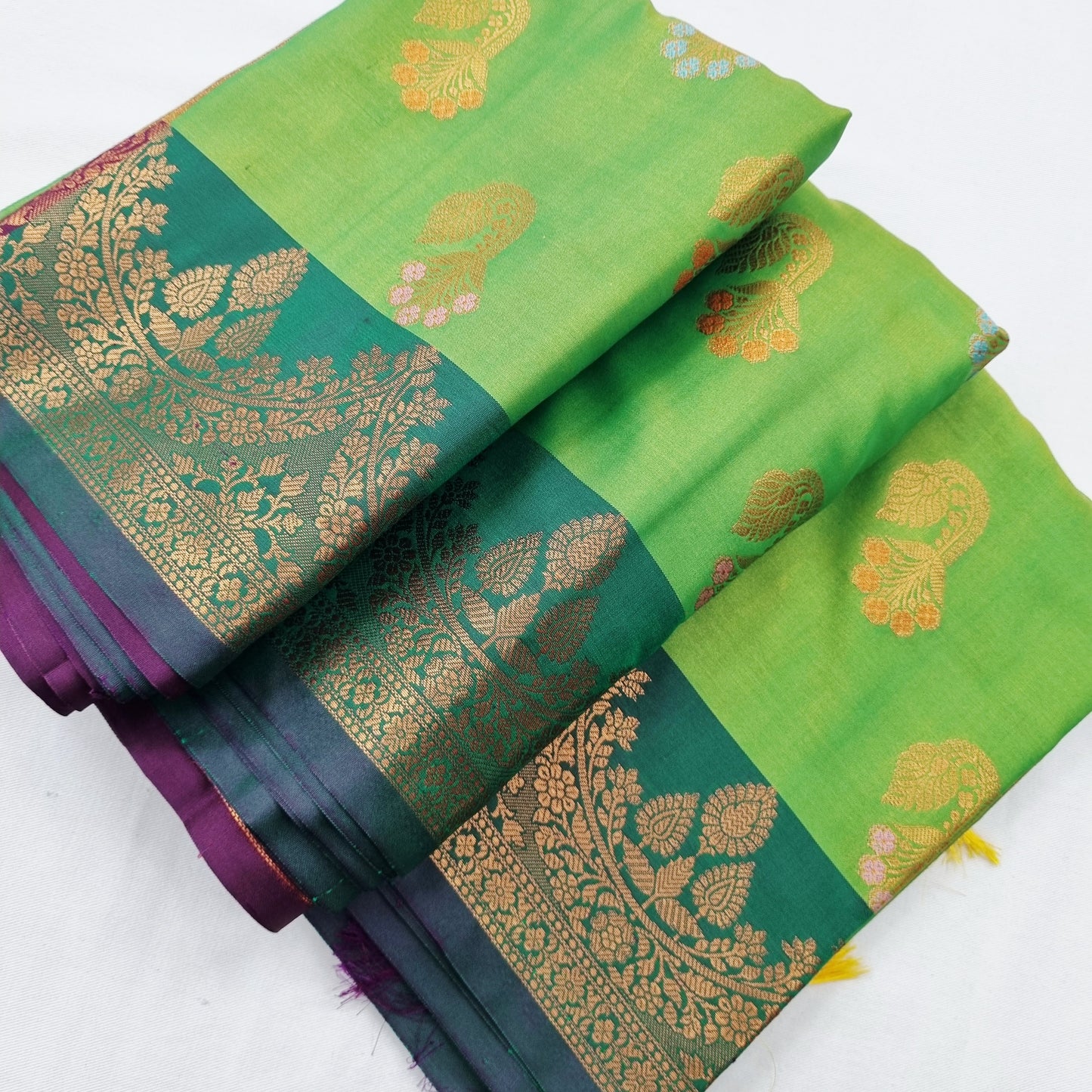 Kanchipuram Blended Fancy Soft Silk Saree 403