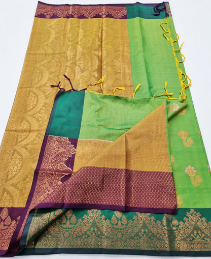 Kanchipuram Blended Fancy Soft Silk Saree 403 – Kanchipuram Lakshaya Silks