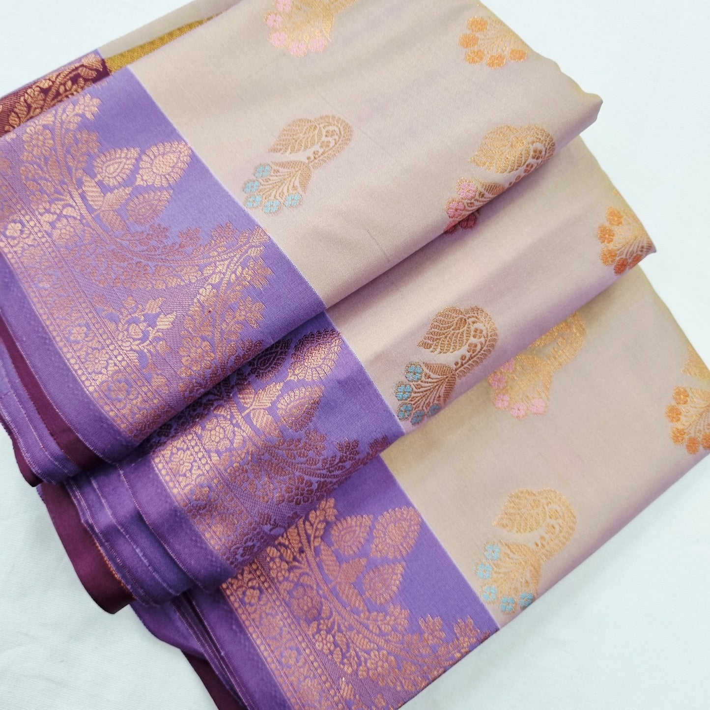 Kanchipuram Blended Fancy Soft Silk Saree 404