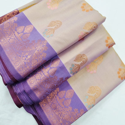 Kanchipuram Blended Fancy Soft Silk Saree 404 – Kanchipuram Lakshaya Silks