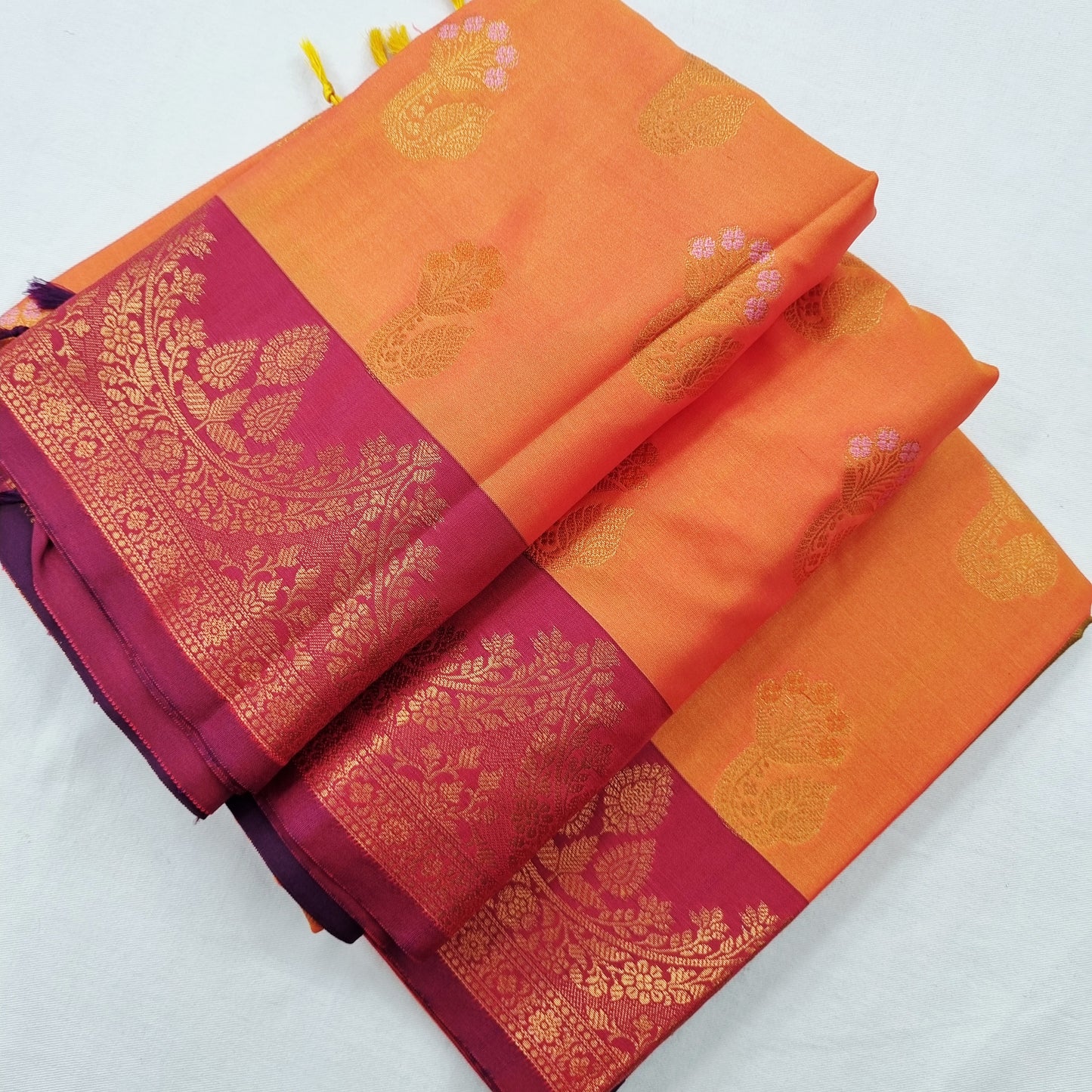 Kanchipuram Blended Fancy Soft Silk Saree 405