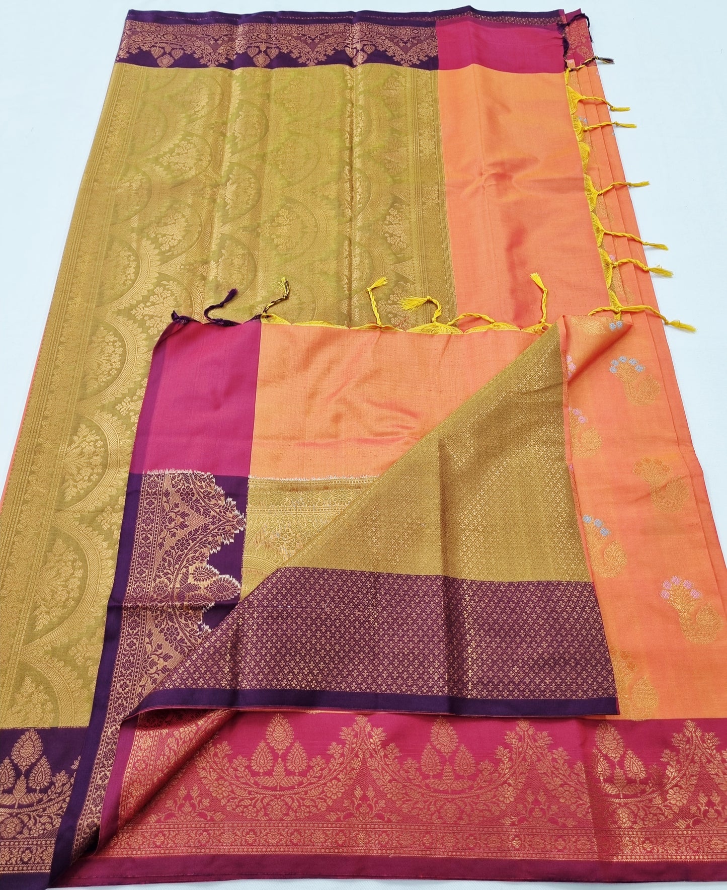 Kanchipuram Blended Fancy Soft Silk Saree 405