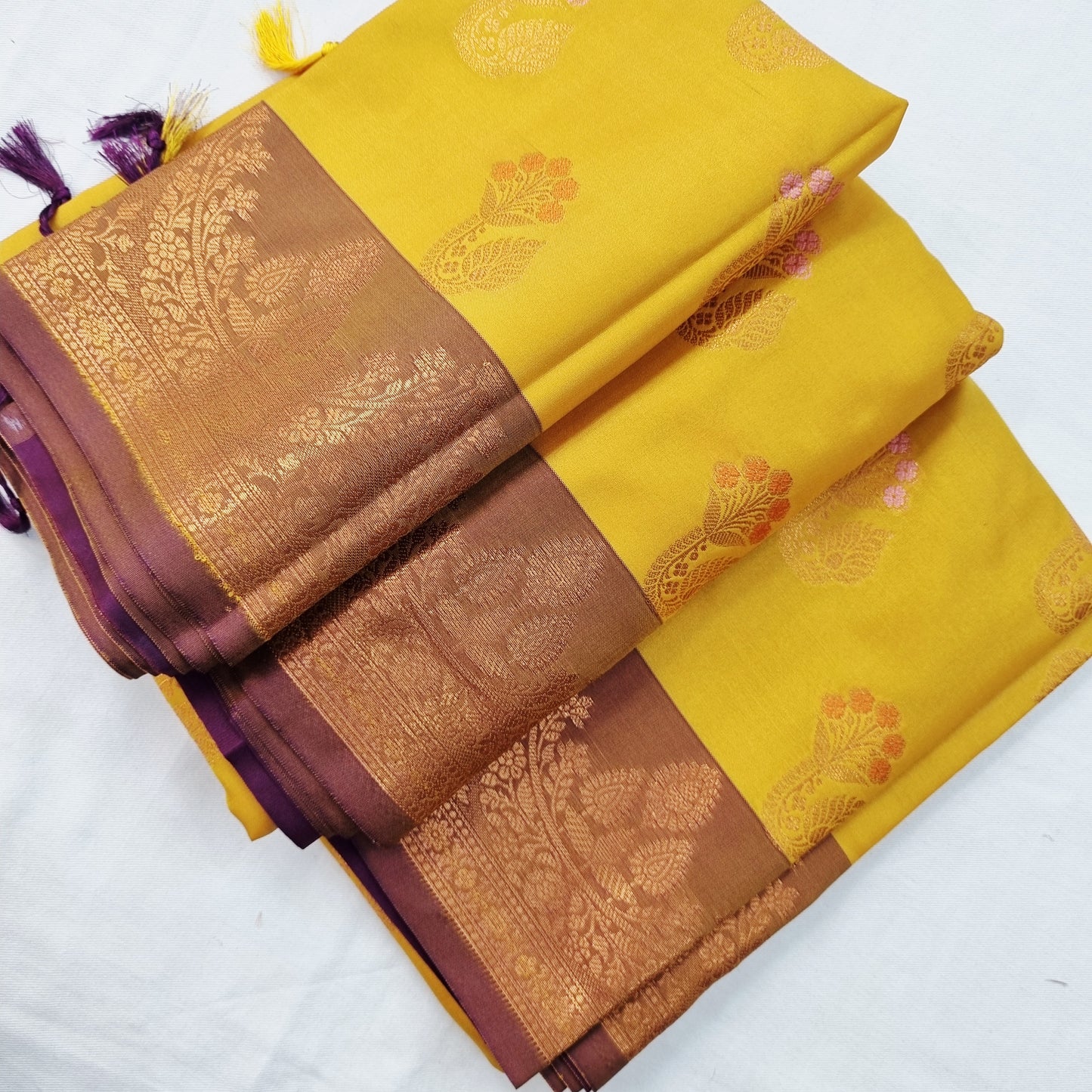 Kanchipuram Blended Fancy Soft Silk Saree 406