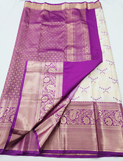 Kanchipuram Blended Korvai Tissue Bridal Silk Saree 005 – Kanchipuram Lakshaya Silks