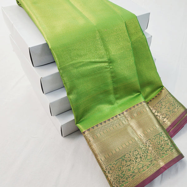Kanchipuram Blended Tissue Bridal Silk Saree 366