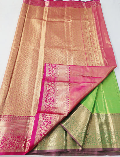 Kanchipuram Blended Tissue Bridal Silk Saree 366 – Kanchipuram Lakshaya Silks