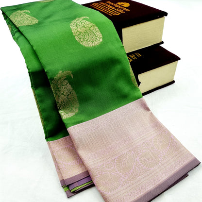 Kanchipuram Blended Fancy Butta Silk Saree 009 – Kanchipuram Lakshaya Silks