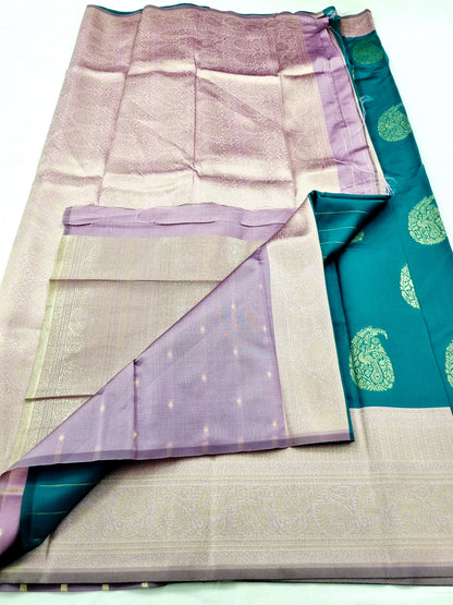 Kanchipuram Blended Fancy Butta Silk Saree 014 – Kanchipuram Lakshaya Silks