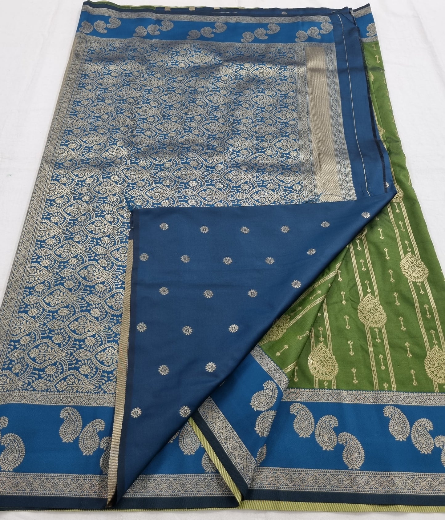 Kanchipuram Blended Korvai Mini Bridal Silk saree 003