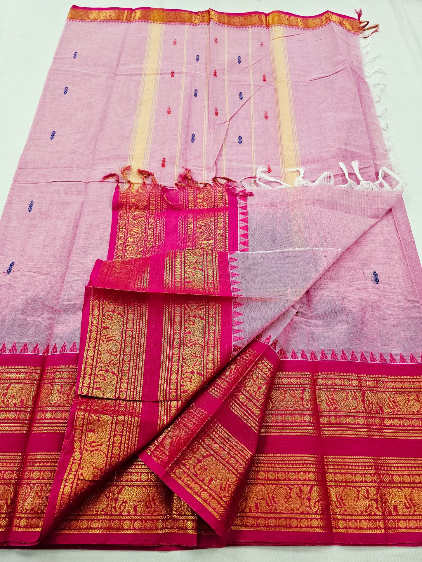 Kanchipuram Pure Korvai Cotton Saree 022