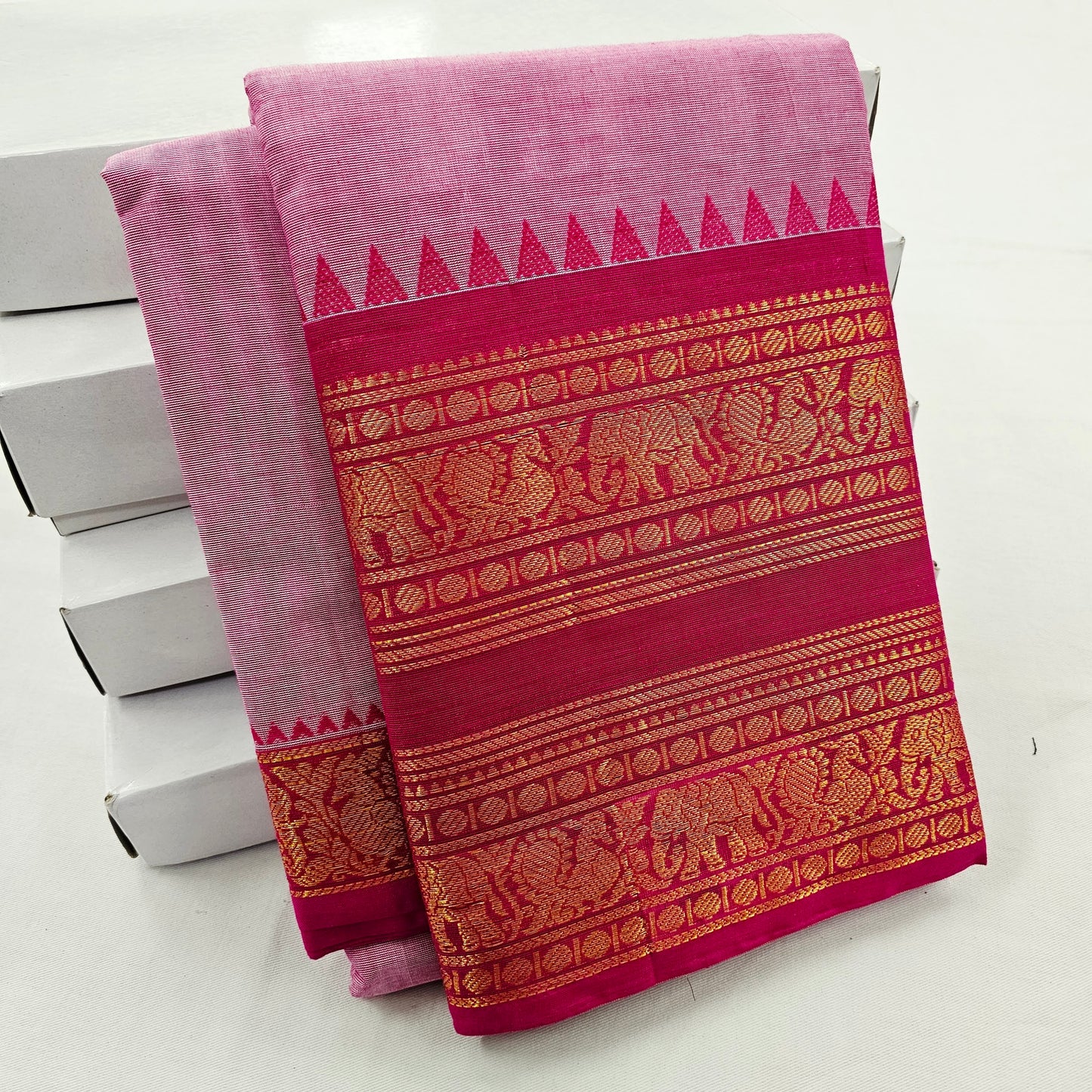 Kanchipuram Pure Korvai Cotton Saree 022
