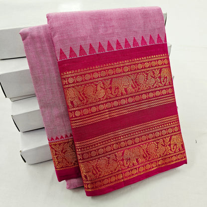 Kanchipuram Pure Korvai Cotton Saree 022 – Kanchipuram Lakshaya Silks
