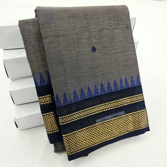 Kanchipuram Pure Korvai Cotton Saree 021 – Kanchipuram Lakshaya Silks