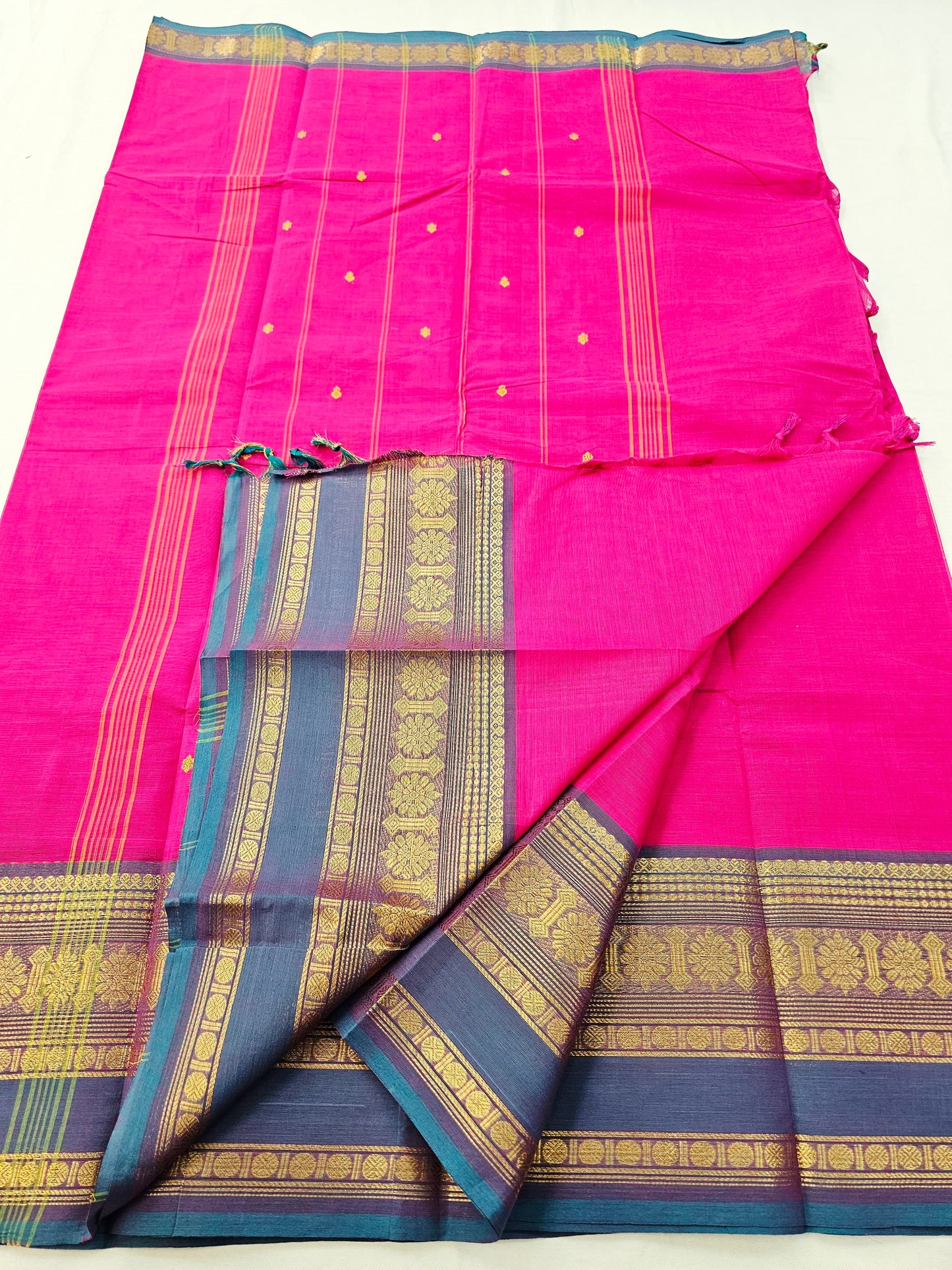 Kanchipuram Pure Korvai Cotton Saree 019