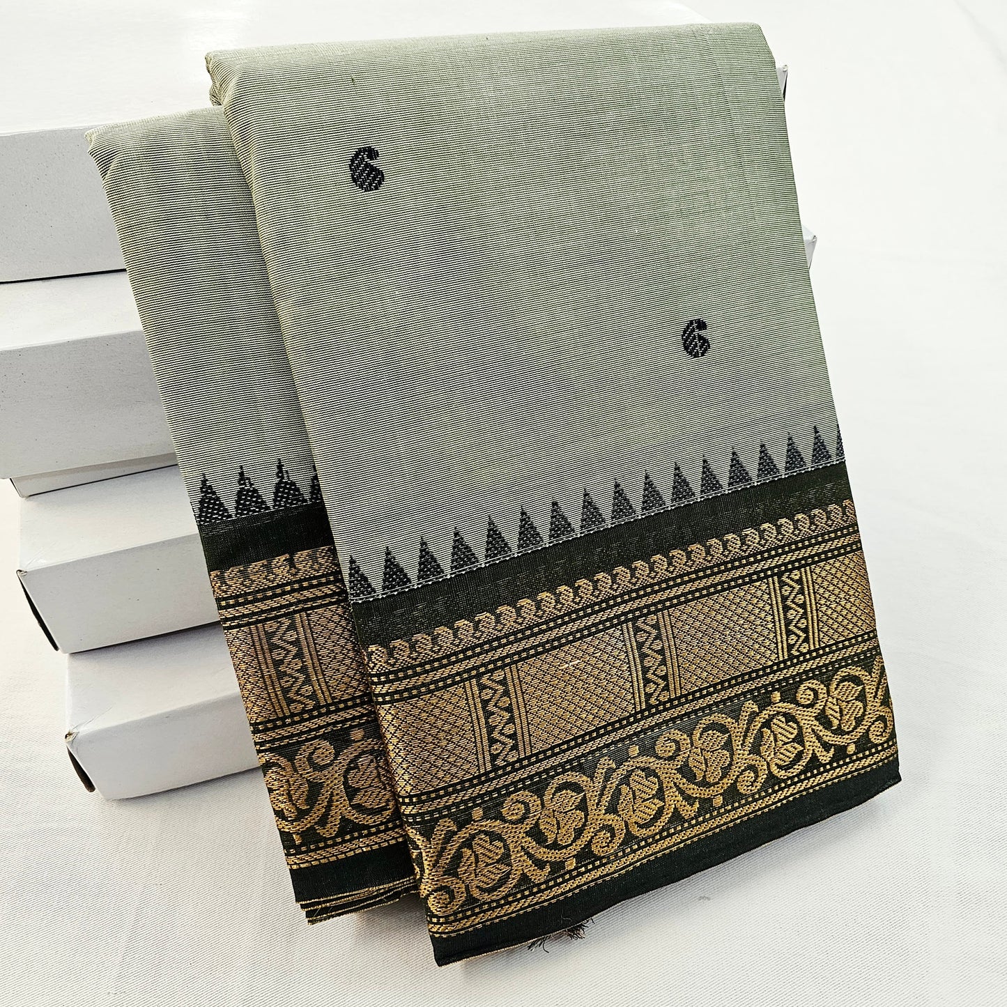 Kanchipuram Pure Korvai Cotton Saree 017