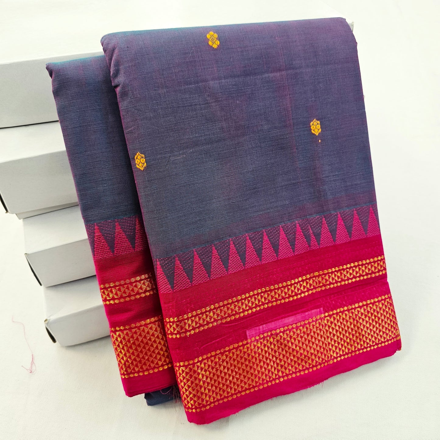 Kanchipuram Pure Korvai Cotton Saree 016