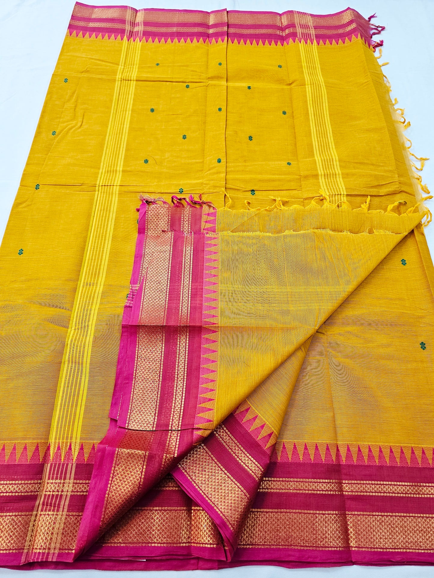 Kanchipuram Pure Korvai Cotton Saree 015