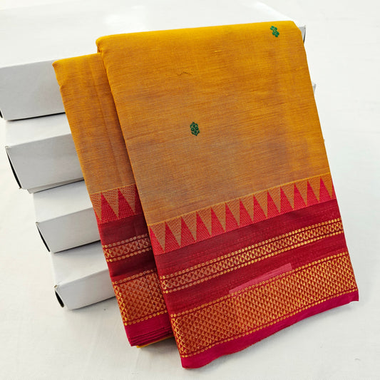 Kanchipuram Pure Korvai Cotton Saree 015 – Kanchipuram Lakshaya Silks