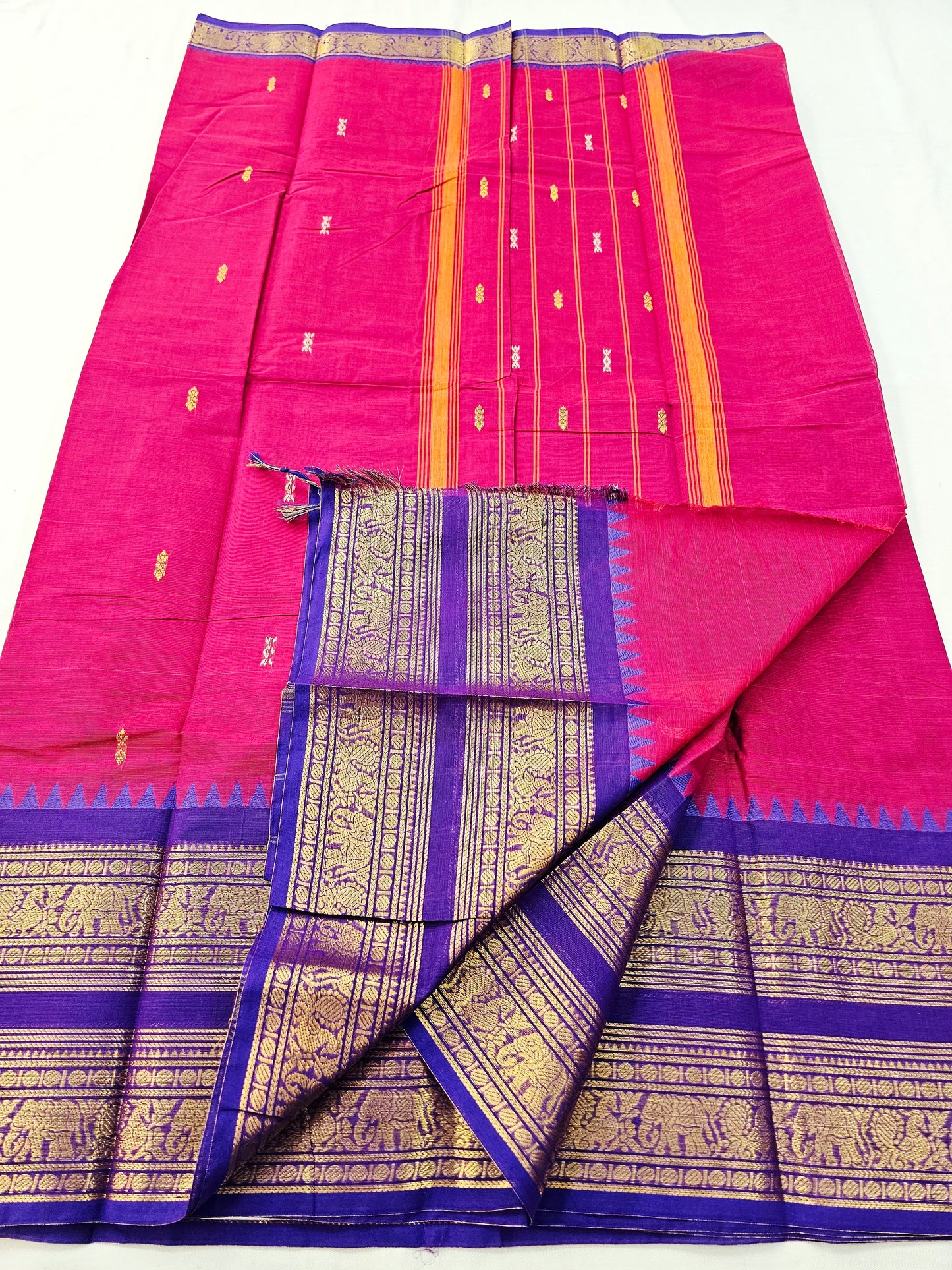 Kanchipuram Pure Korvai Cotton Saree 014