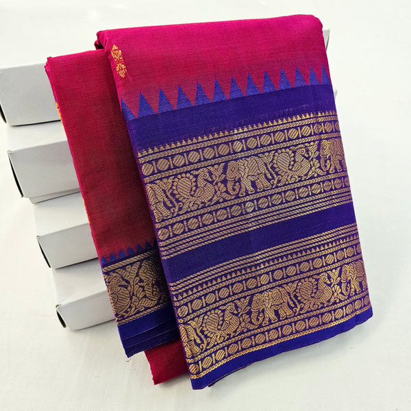 Kanchipuram Pure Korvai Cotton Saree 014
