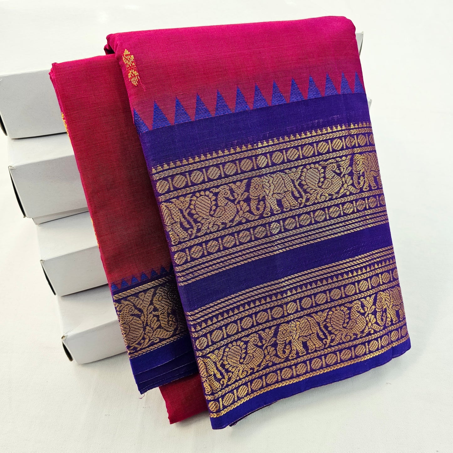 Kanchipuram Pure Korvai Cotton Saree 014