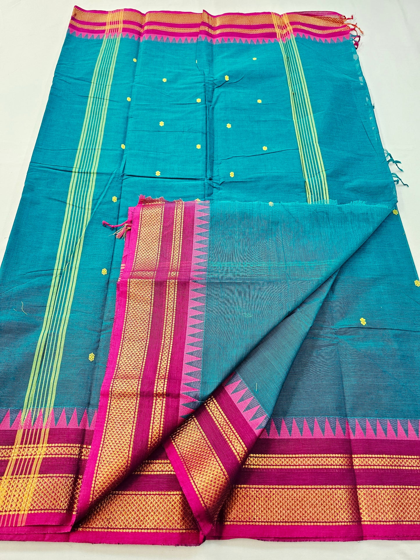 Kanchipuram Pure Korvai Cotton Saree 013