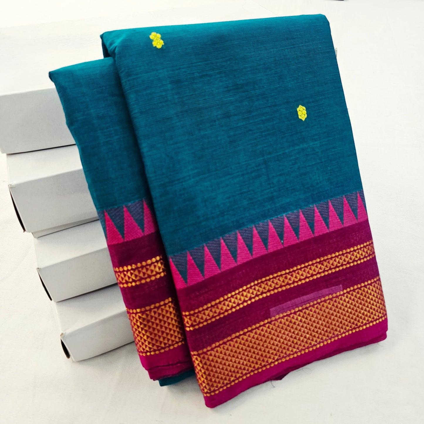 Kanchipuram Pure Korvai Cotton Saree 013