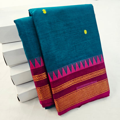 Kanchipuram Pure Korvai Cotton Saree 013 – Kanchipuram Lakshaya Silks