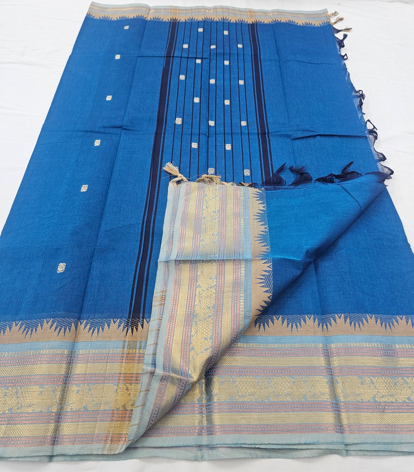 Kanchipuram Pure Korvai Cotton Saree 012