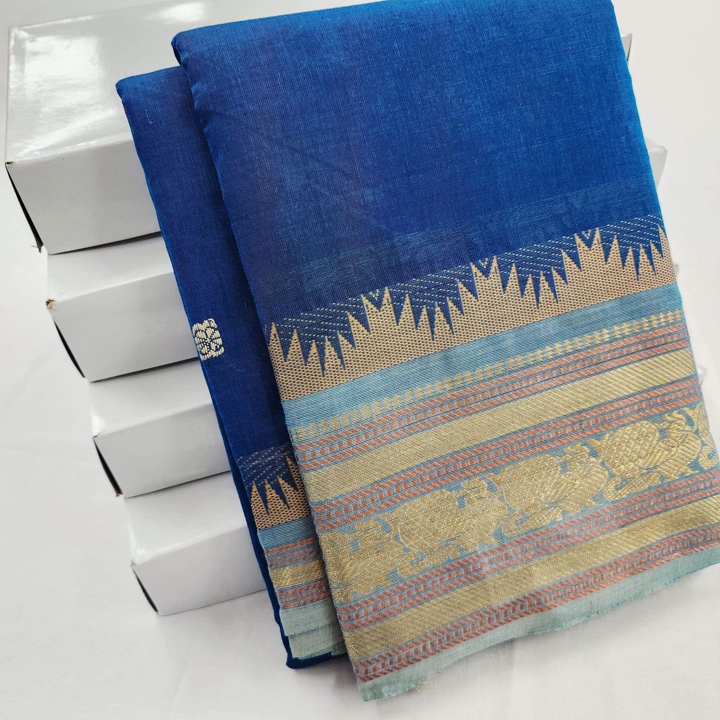 Kanchipuram Pure Korvai Cotton Saree 012
