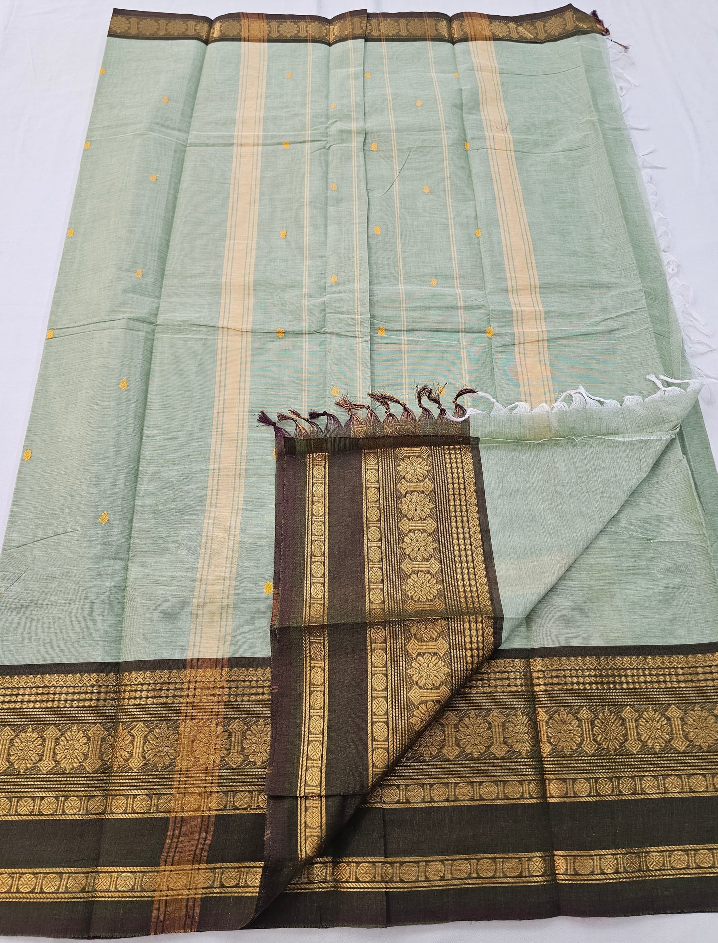 Kanchipuram Pure Korvai Cotton Saree 011