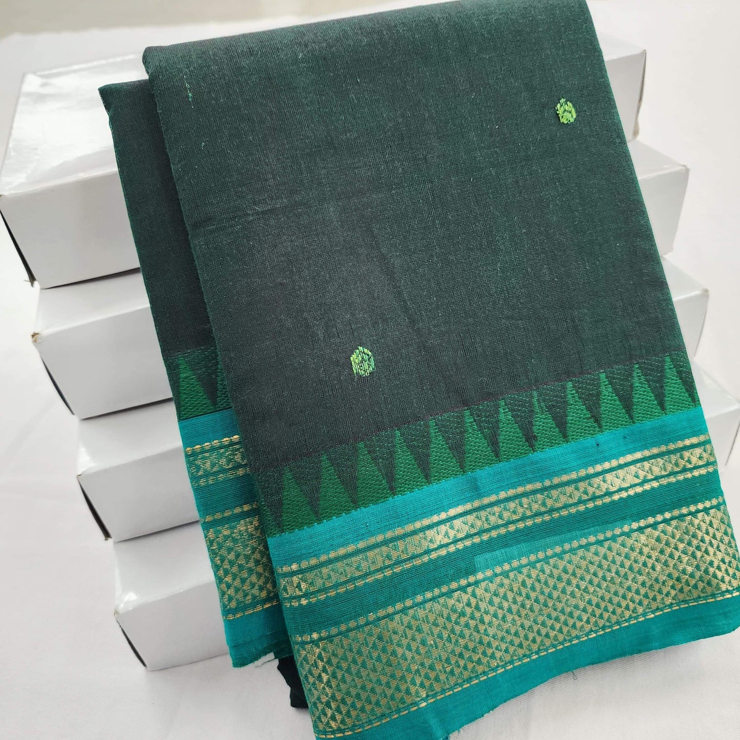 Kanchipuram Pure Korvai Cotton Saree 010