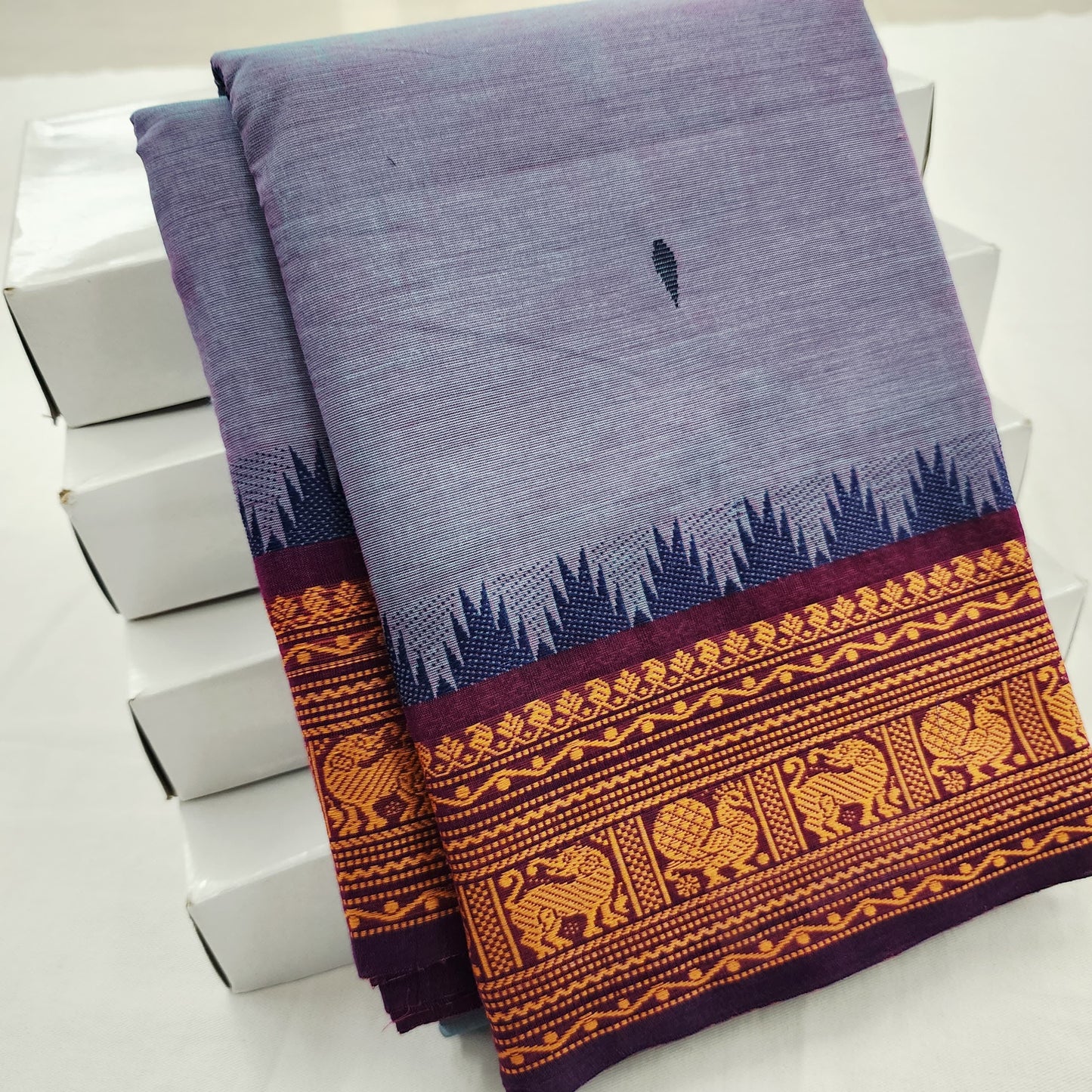 Kanchipuram Pure Korvai Cotton Saree 009